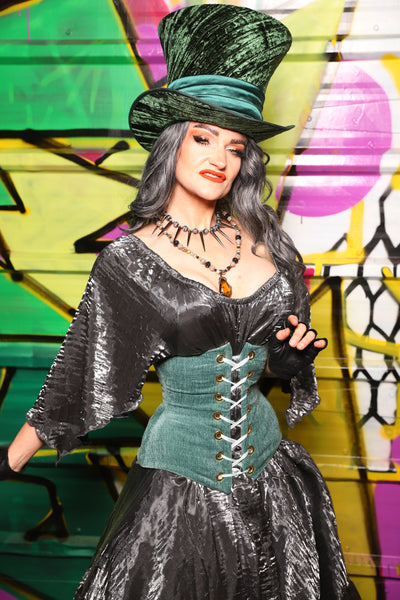 38. Wench Underbust Corset in Arcane Thread - The Wrenfaire Collection