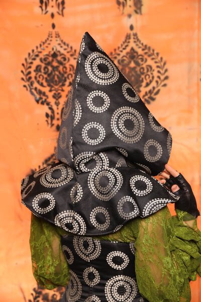 Traveler's Hood *Smaller Hood Size* in Blue Floral - Day 8 of 13 Days of Halloween 2025