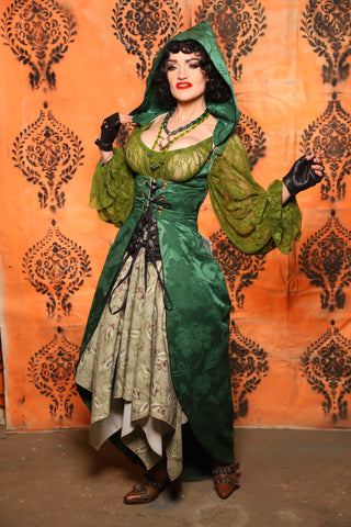 Hooded Birch Vixen in Shamrock Green -Day 8 of 13 Days of Halloween