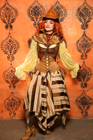 Fairy Skirt in Chestnut Ledger Cotton - Day 9 of 13 Days of Halloween 2025