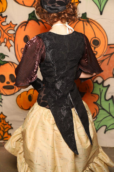 Tailed Cropped Vixen in Black Medallion - "The Knotty Wood" Collection