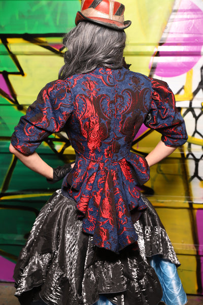 54. Wren Overbust Vest in Spider-man Medallion - The Wrenfaire Collection