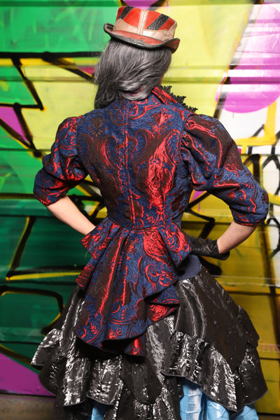 54. Wren Overbust Vest in Spider-man Medallion - The Wrenfaire Collection