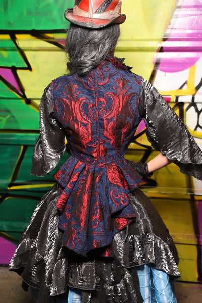 54. Wren Overbust Vest in Spider-man Medallion - The Wrenfaire Collection