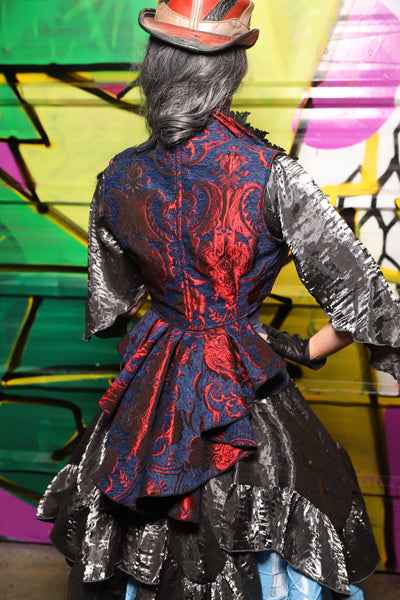 54. Wren Overbust Vest in Spider-man Medallion - The Wrenfaire Collection