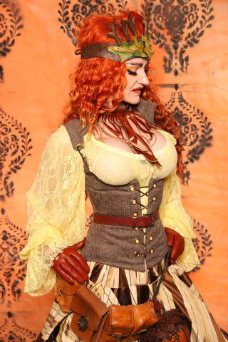 Petite Vixen Corset in Walnut Hearth - Day 9 of 13 Days of Halloween 2025