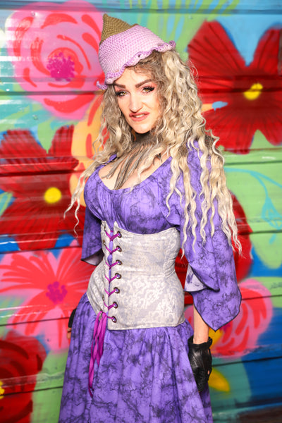 Wench Underbust Corset in Moonwashed Filigree - Day 5 of 22 Days of Damsel
