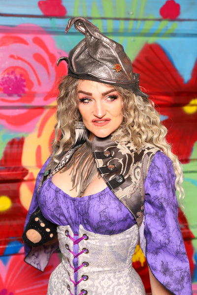 Sgt Pepper Vest in Gravestone Damask - Day 5 of 22 Days of Damsel