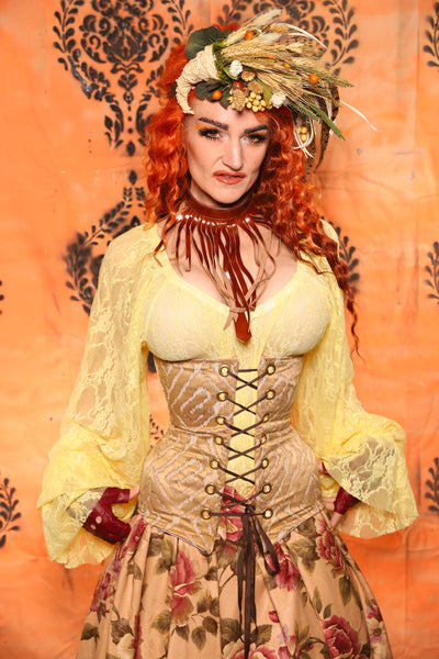 Torian Corset in Gilded Meadow - Day 9 of 13 Days of Halloween 2025