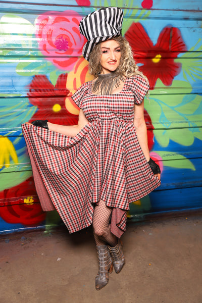 Fairy Dress in Hollerin' Plaid Spandex - Day 6 of 22 Days of Damsel