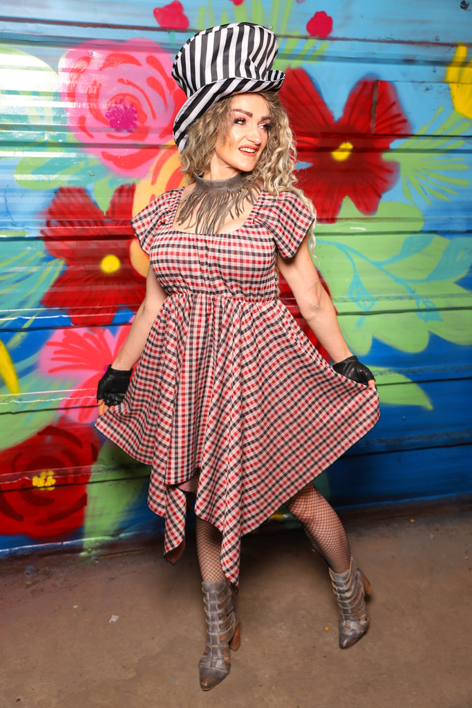 Fairy Dress in Hollerin' Plaid Spandex