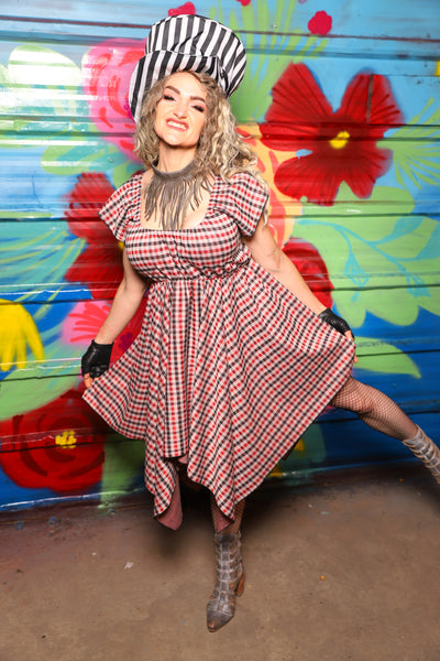 Fairy Dress in Hollerin' Plaid Spandex - Day 6 of 22 Days of Damsel