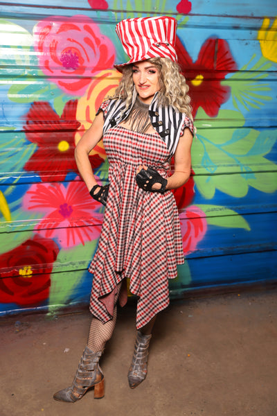 Fairy Dress in Hollerin' Plaid Spandex - Day 6 of 22 Days of Damsel