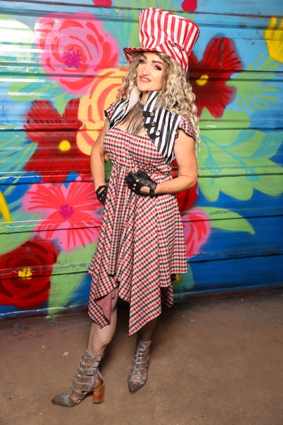 Fairy Dress in Hollerin' Plaid Spandex - Day 6 of 22 Days of Damsel