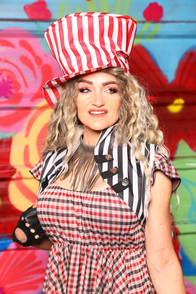 Sgt. Pepper Vest in Black & White Stripe Canvas - Day 6 of 22 Days of Damsel