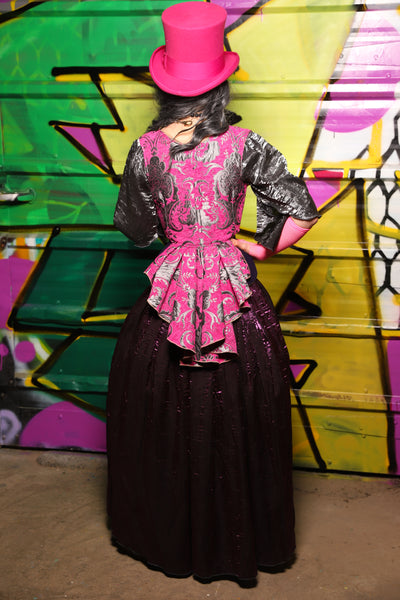 Tulip Skirt in Plum Crushed Shimmer - The Wrenfaire Collection
