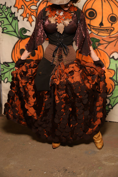 Tulip Skirt in Copper Petals - "The Knotty Wood" Collection
