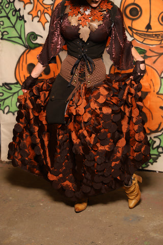 Tulip Skirt in Copper Petals - "The Knotty Wood" Collection