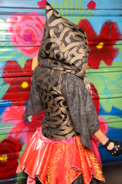 Hooded Petite Vixen in Brass Ribbons - Day 7 of 22 Days of Damsel