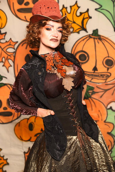 Holster Vest in Black Medallion - "The Knotty Wood" Collection
