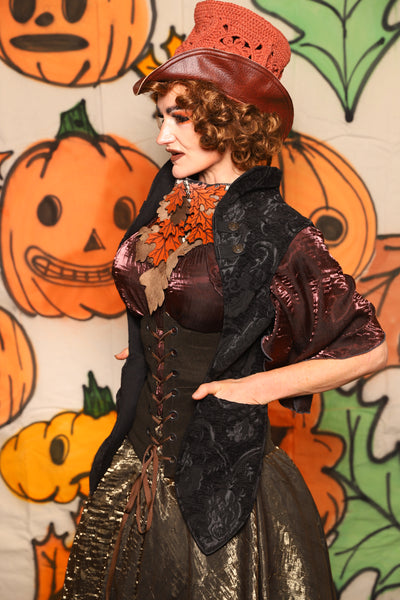 Holster Vest in Black Medallion - "The Knotty Wood" Collection