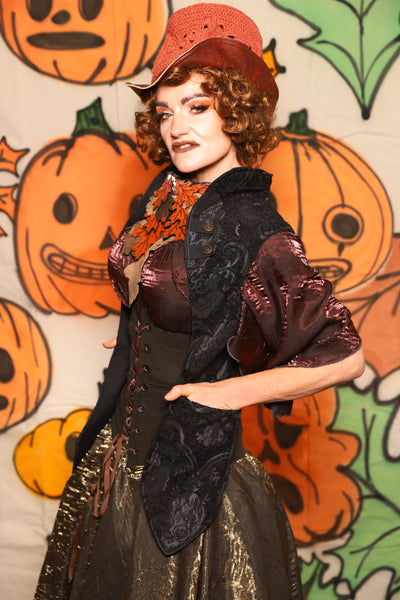 Holster Vest in Black Medallion - "The Knotty Wood" Collection