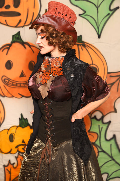 Holster Vest in Black Medallion - "The Knotty Wood" Collection