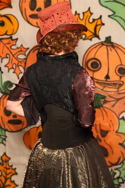 Holster Vest in Black Medallion - "The Knotty Wood" Collection