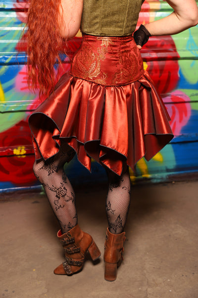 Mini Fairy Skirt in Rust Taffeta - Day 9 of "Celebrating 22 Years of Damsel"