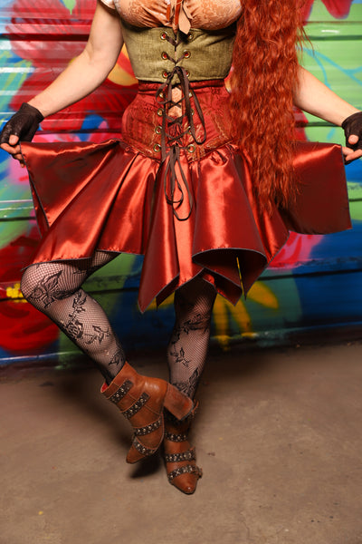 Mini Fairy Skirt in Rust Taffeta - Day 9 of "Celebrating 22 Years of Damsel"
