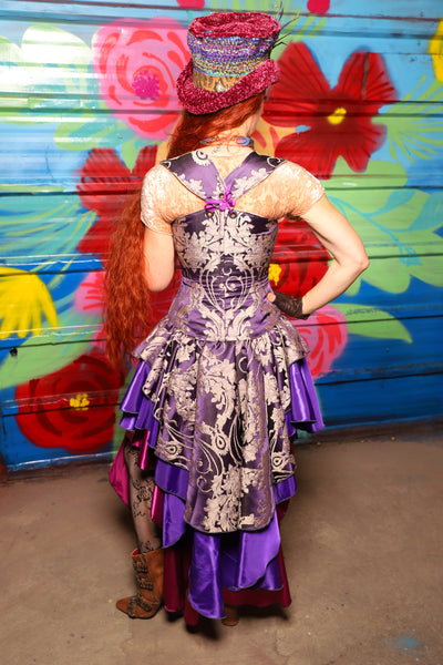 Deluxe Double Layer Peplum Ruffle in Royalty Damask - Day 10 of "Celebrating 22 Years  of Damsel"