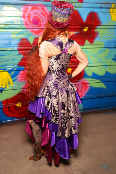 Deluxe Double Layer Peplum Ruffle in Royalty Damask - Day 10 of "Celebrating 22 Years  of Damsel"