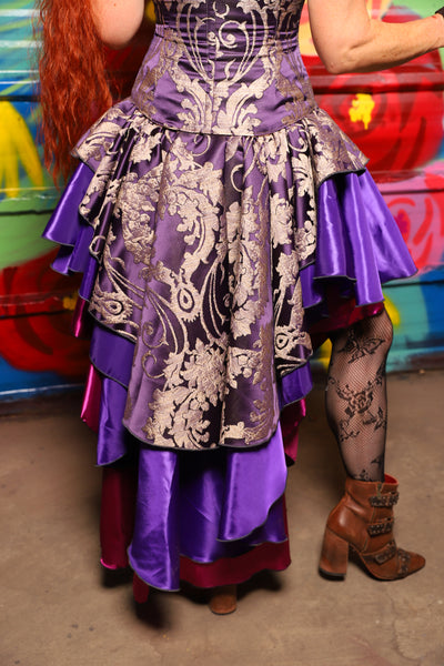 Deluxe Double Layer Peplum Ruffle in Royalty Damask - Day 10 of "Celebrating 22 Years  of Damsel"