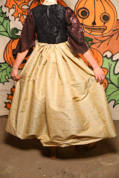 Tulip Skirt in Corn Silk Taffeta - "The Knotty Wood" Collection
