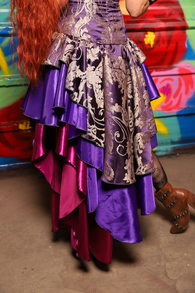 Deluxe Double Layer Peplum Ruffle in Royalty Damask - Day 10 of "Celebrating 22 Years  of Damsel"