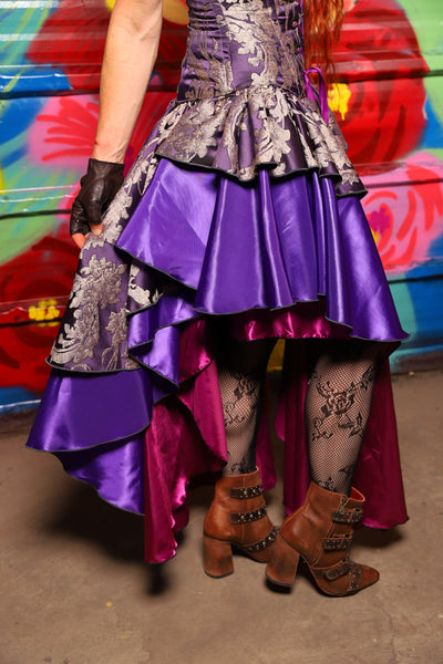 Deluxe Double Layer Peplum Ruffle in Royalty Damask - Day 10 of "Celebrating 22 Years  of Damsel"
