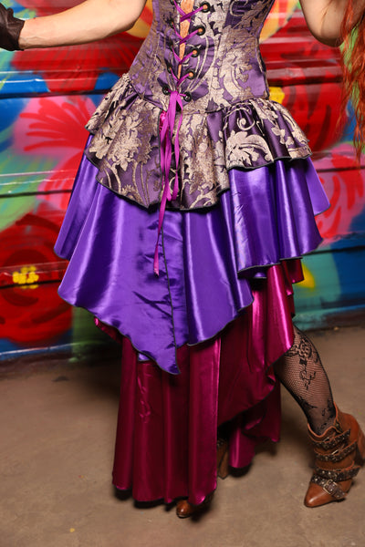 Deluxe Double Layer Peplum Ruffle in Royalty Damask - Day 10 of "Celebrating 22 Years  of Damsel"