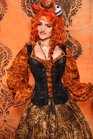 Heidi Corset in Pitch Black Medallion - Day 11 of 13 Days of Halloween 2025