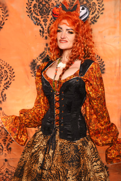Heidi Corset in Pitch Black Medallion - Day 11 of 13 Days of Halloween 2025