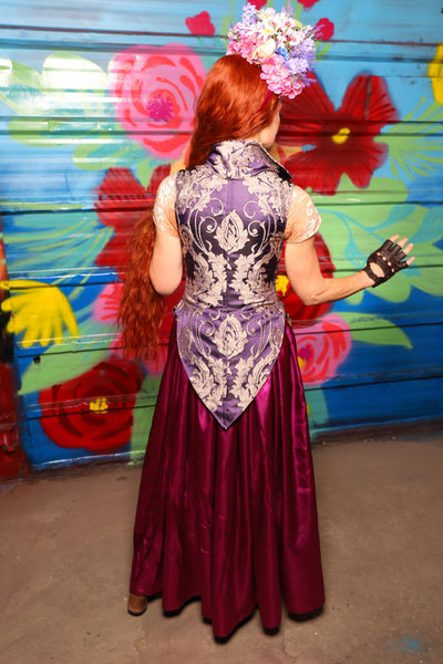 Tulip Skirt in Fuchsia Satin - Day 10 of "Celebrating 22 Years  of Damsel"