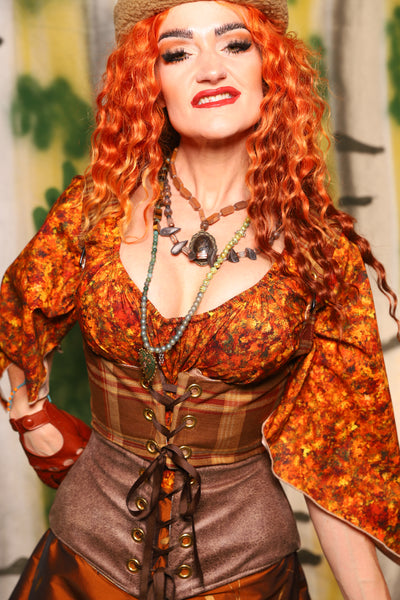 Tailed Cropped Vixen in Fall Plaid - Harvest & Hayrides Collection