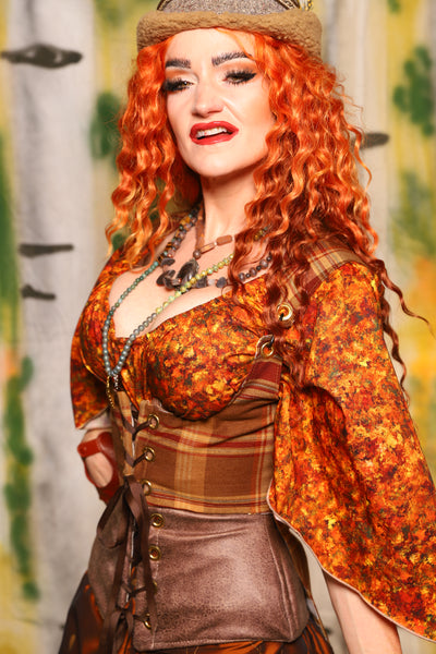 Tailed Cropped Vixen in Fall Plaid - Harvest & Hayrides Collection