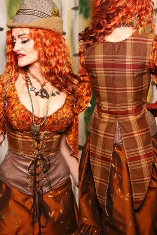 Tailed Cropped Vixen in Fall Plaid - Harvest & Hayrides Collection