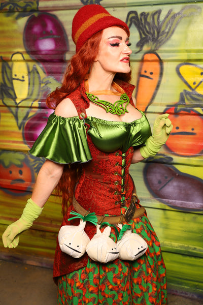 22. Peacock Underbust in Rock-a-Doodle Damask - The Hoedown Throwdown Collection