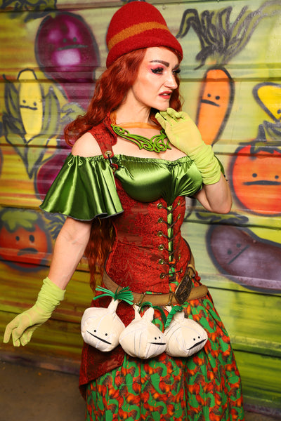 22. Peacock Underbust in Rock-a-Doodle Damask - The Hoedown Throwdown Collection