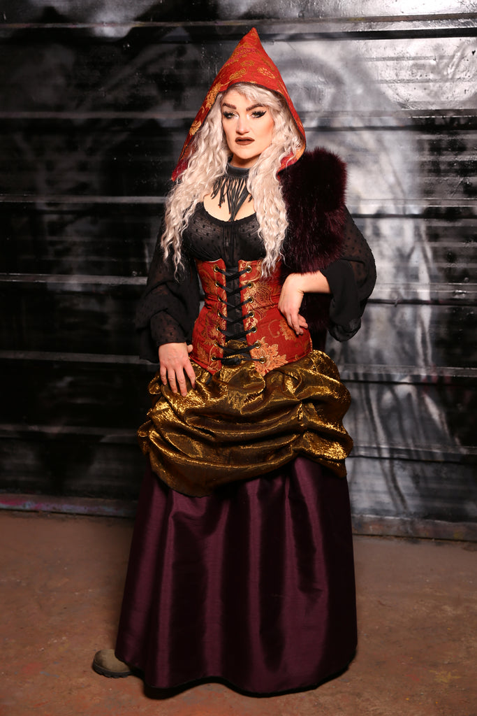 Tulip Skirt in Deep Plum Taffeta “13 Days of Halloween 2024” Day 12