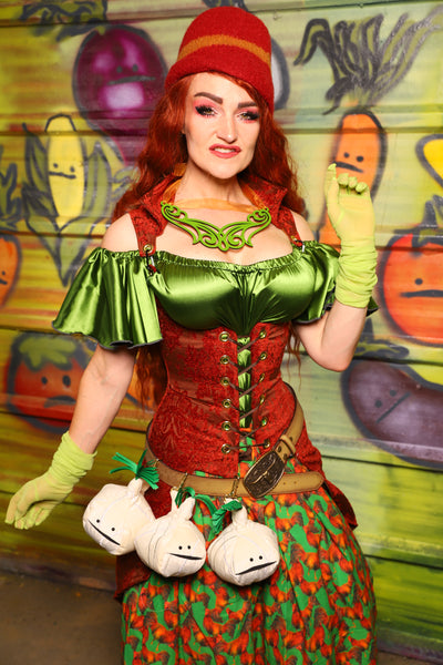 22. Peacock Underbust in Rock-a-Doodle Damask - The Hoedown Throwdown Collection