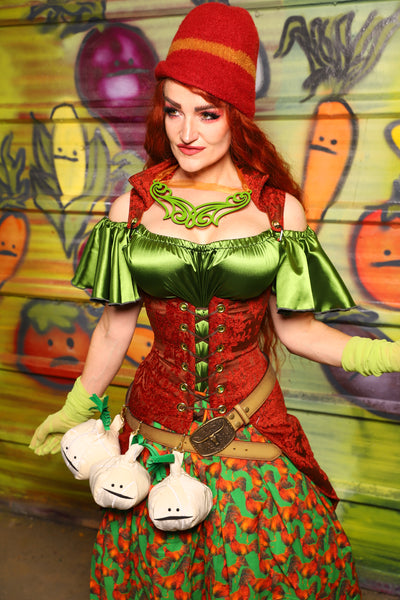 22. Peacock Underbust in Rock-a-Doodle Damask - The Hoedown Throwdown Collection