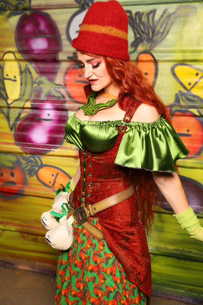 22. Peacock Underbust in Rock-a-Doodle Damask - The Hoedown Throwdown Collection