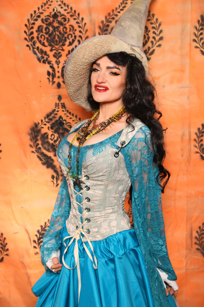 Petite Courtier Corset in "Whisperleaf" - Day 13 of 13 Days of Halloween 2025